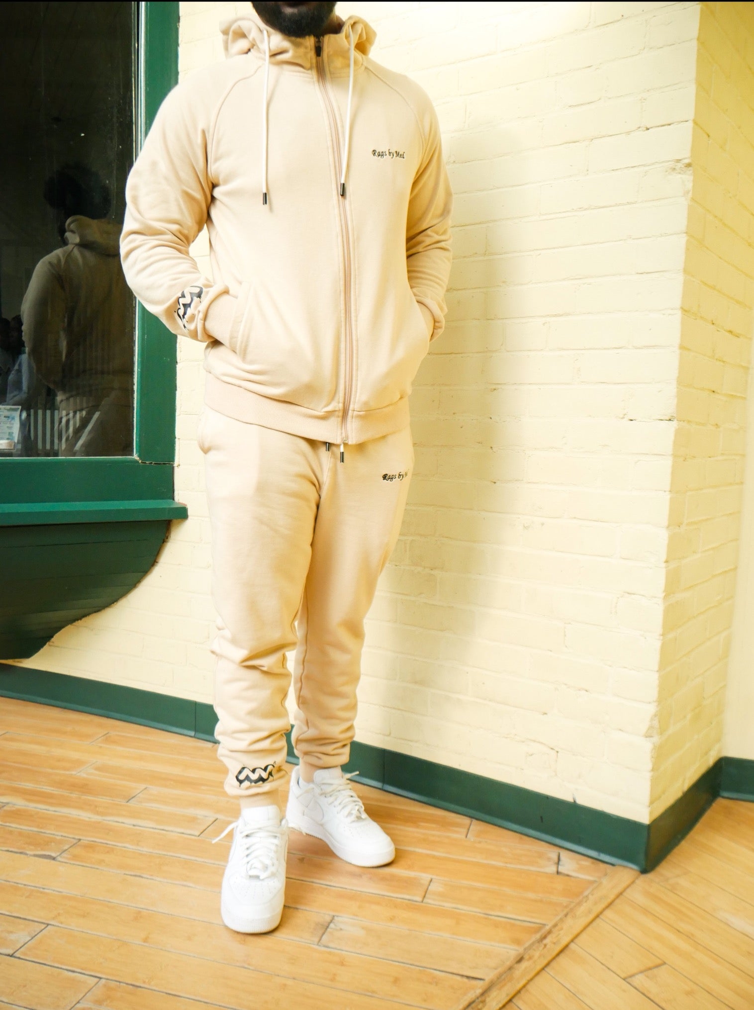 Men s Jogging Suit Creme RagsbyMed